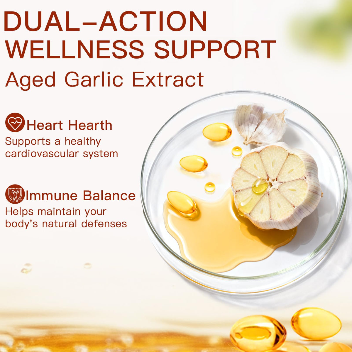 Odorless Organic Garlic Capsules D90548