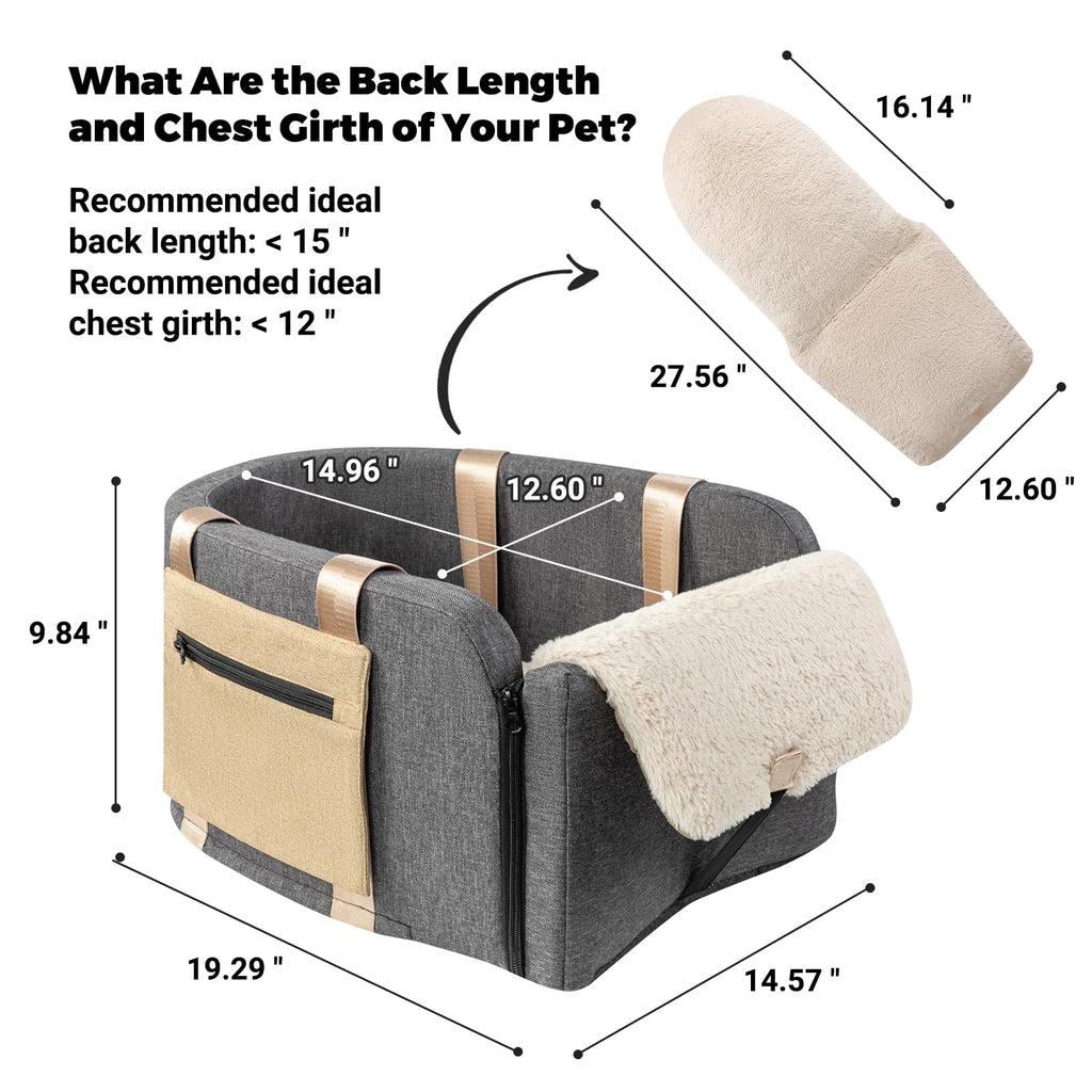 Center Console Dog Car Seat to 18lbs R216739