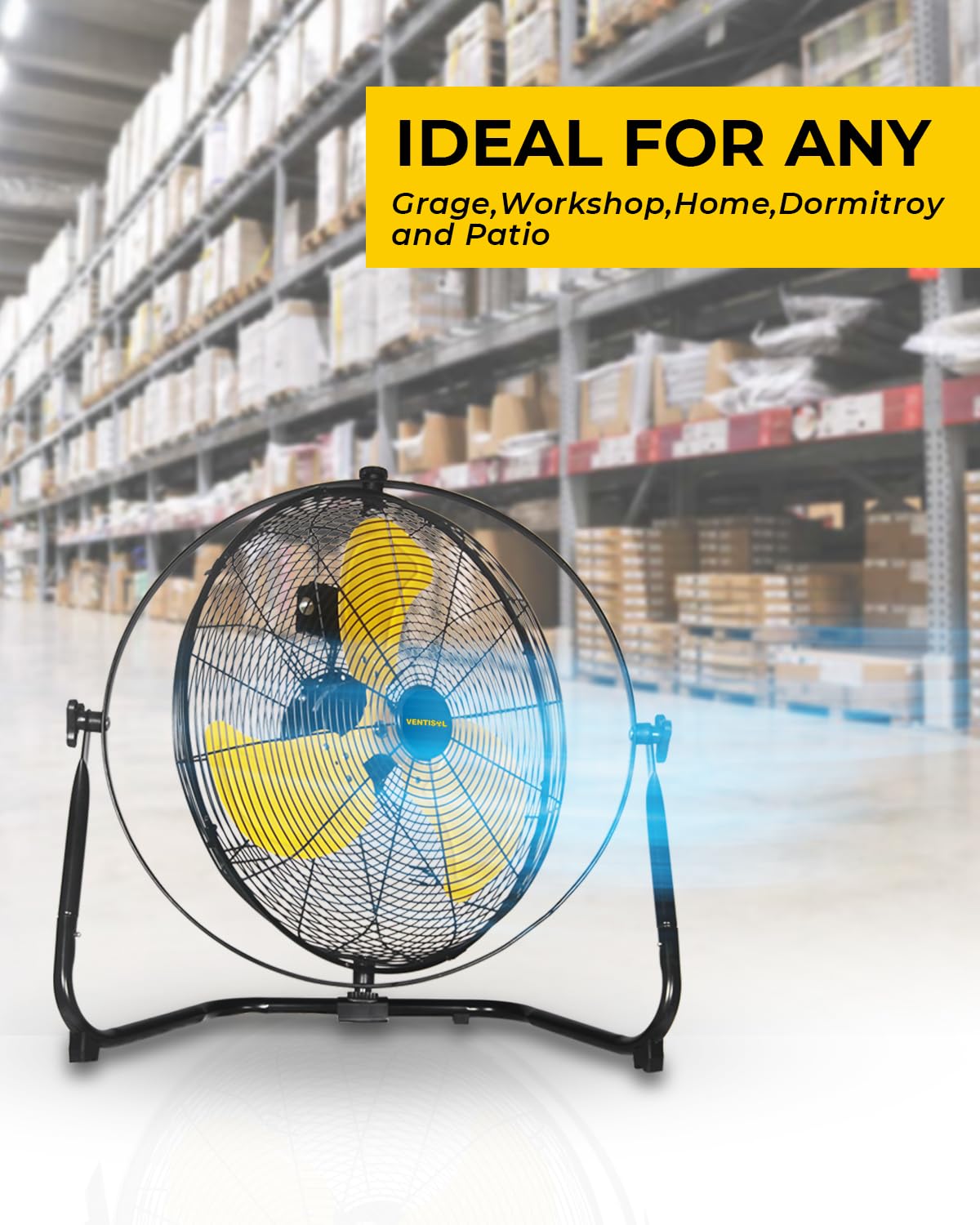 20 Inch 2-in-1 Floor Wall Mounted Fan X72434