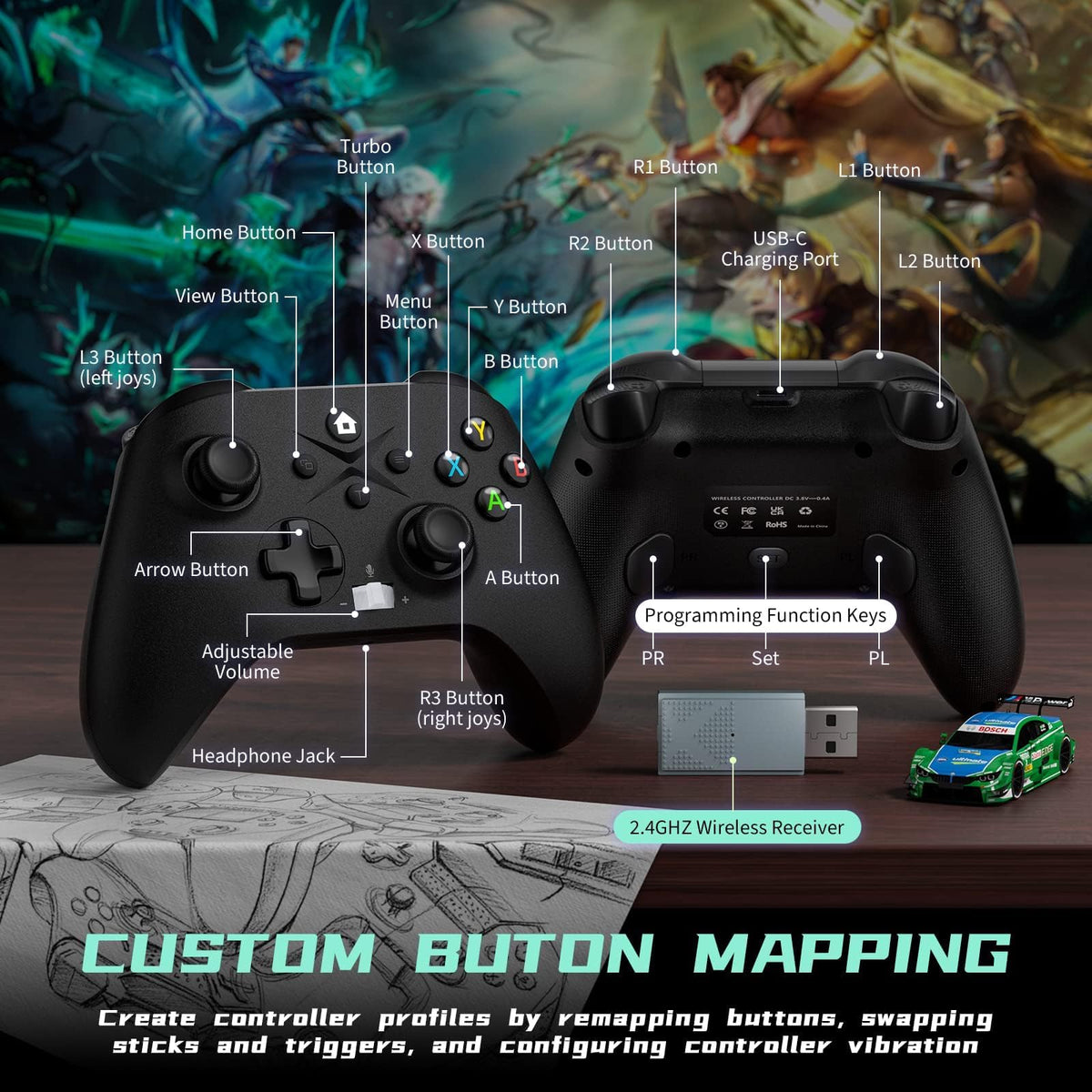 2 Pack Wireless Controllers G784956