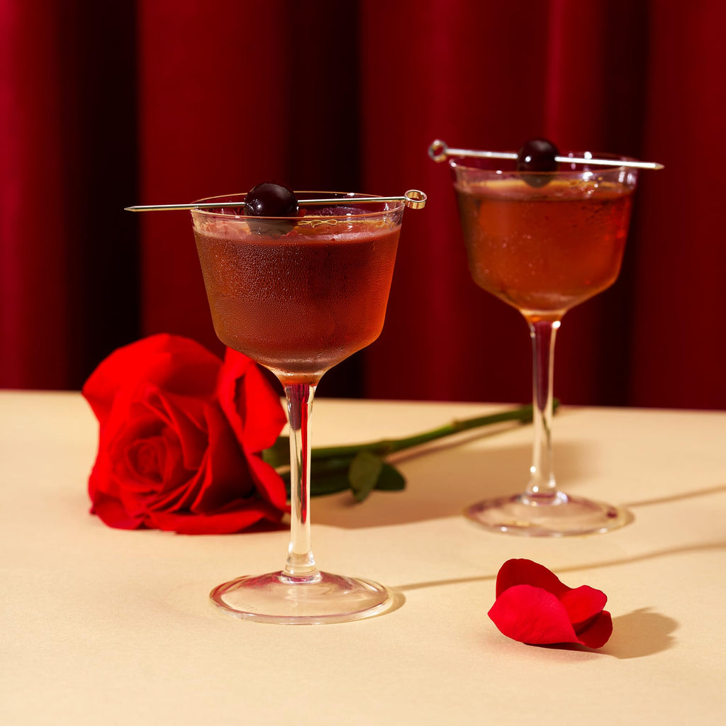 Stemmed Crystal Cocktail Glasses Set of 2 U92001