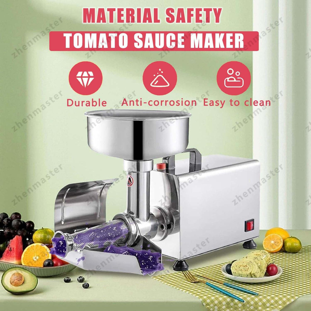 450W Stainless Steel Tomato Strainer Z349647