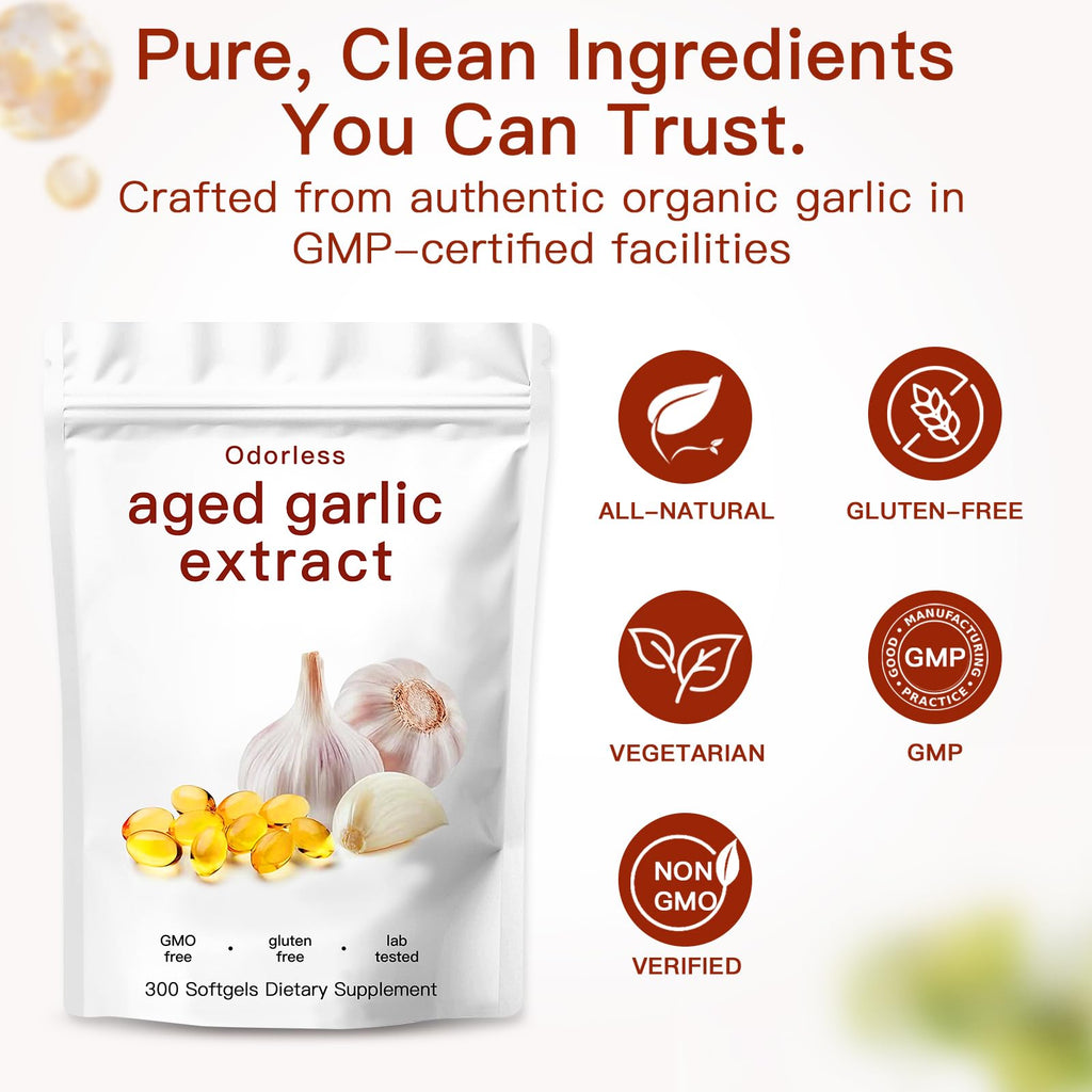 Odorless Organic Garlic Capsules D90548