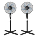 16″ 3 Speed Oscillating Pedestal Stand Fan, Black L5544