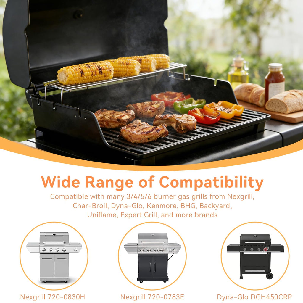 Adjustable Grease Tray with Catch Pan for Gas Grills T687035