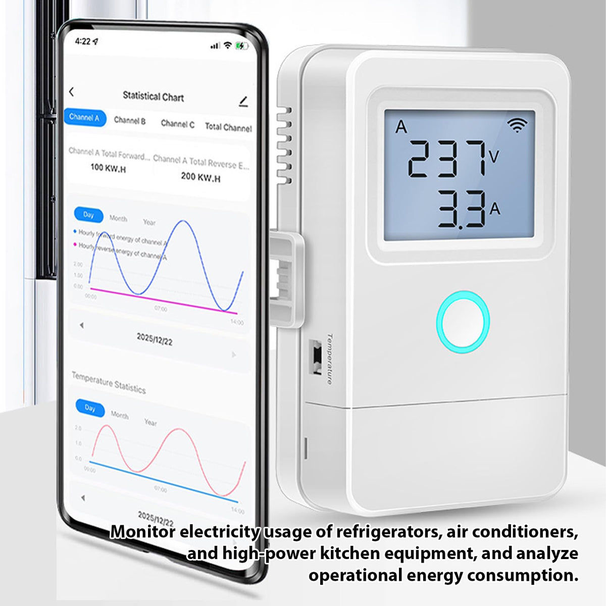 Smart Energy Monitor with 16A Circuit Breaker L852