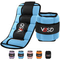 Adjustable Ankle Weights 10lb 1 Pair Blue Z27185