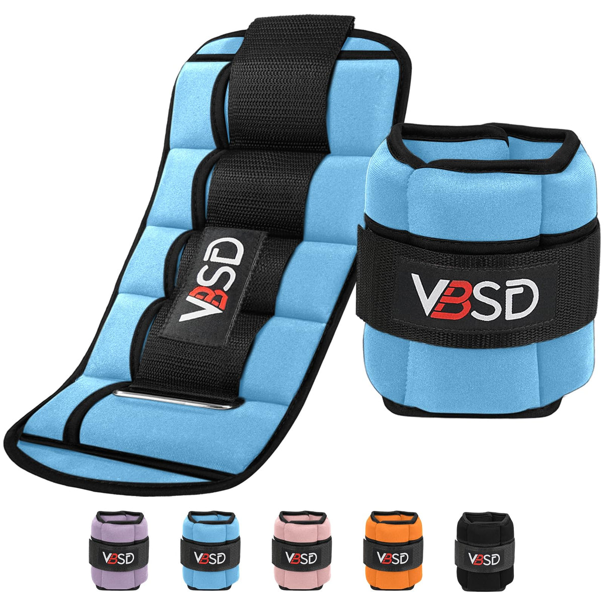 Adjustable Ankle Weights 10lb 1 Pair Blue Z27185