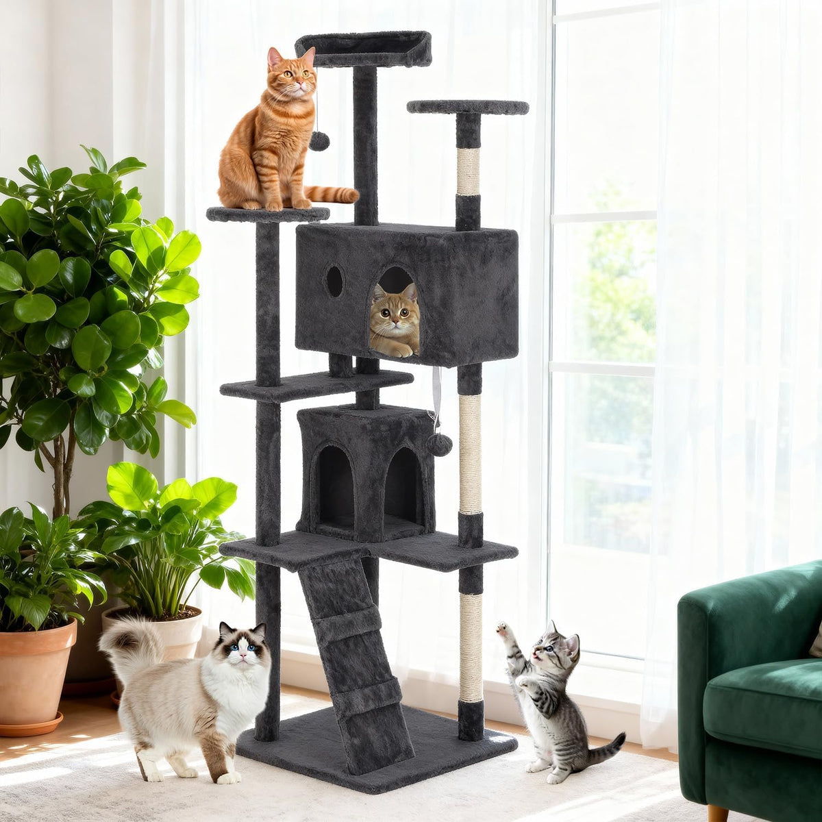 70" Multi-Level Cat Tree Q576571