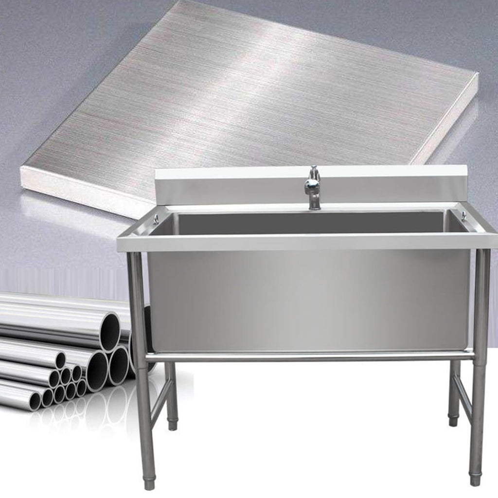 Stainless Steel Dog Washing Station with Sliding Door D4812