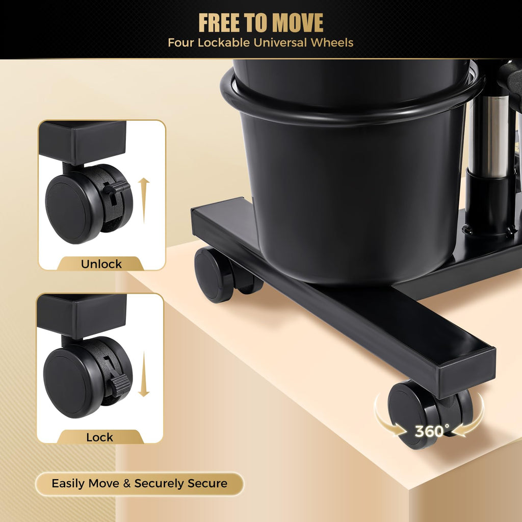Portable Height-Adjustable Shampoo Basin with Electric Pump and 2 Water Buckets Y639