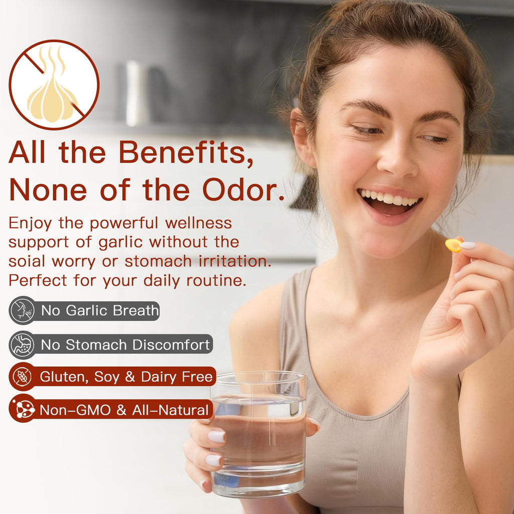 Odorless Organic Garlic Capsules D90548