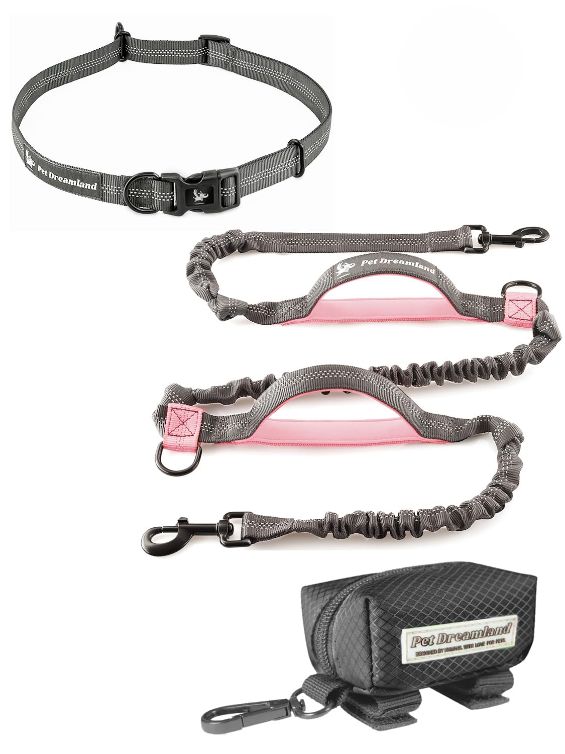 Hands Free Dog Leash and Poop Bag Dispenser K149515
