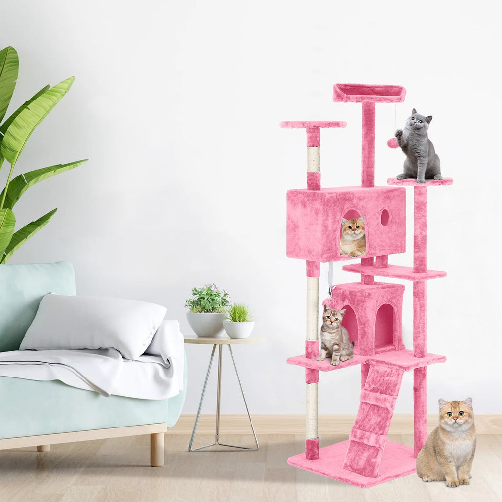 70in Cat Tree Tower with Scratching Post T432