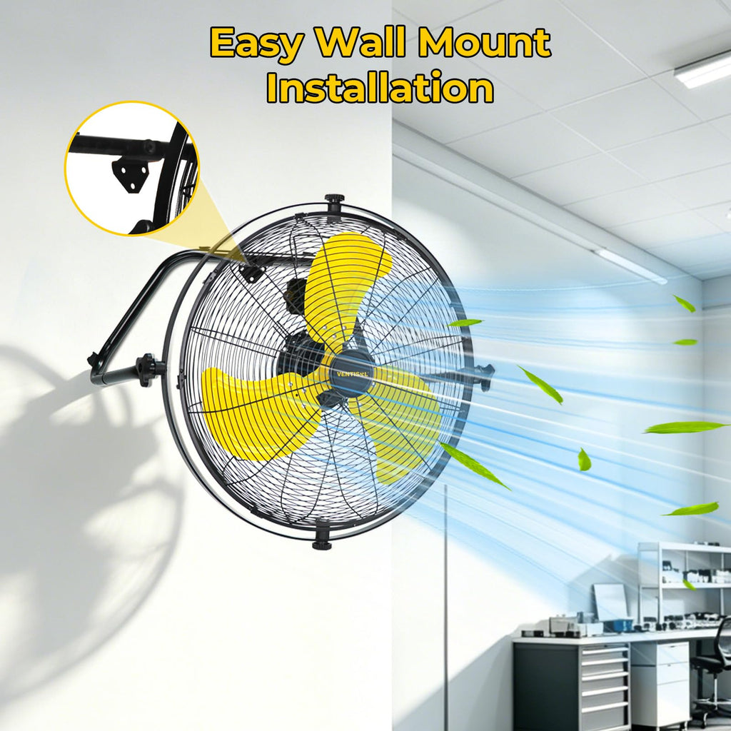 20 Inch 2-in-1 Floor Wall Mounted Fan X72434