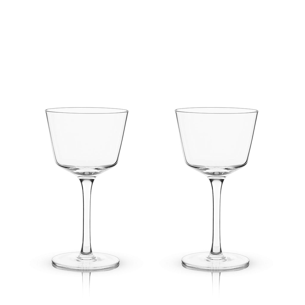 Stemmed Crystal Cocktail Glasses Set of 2 U92001