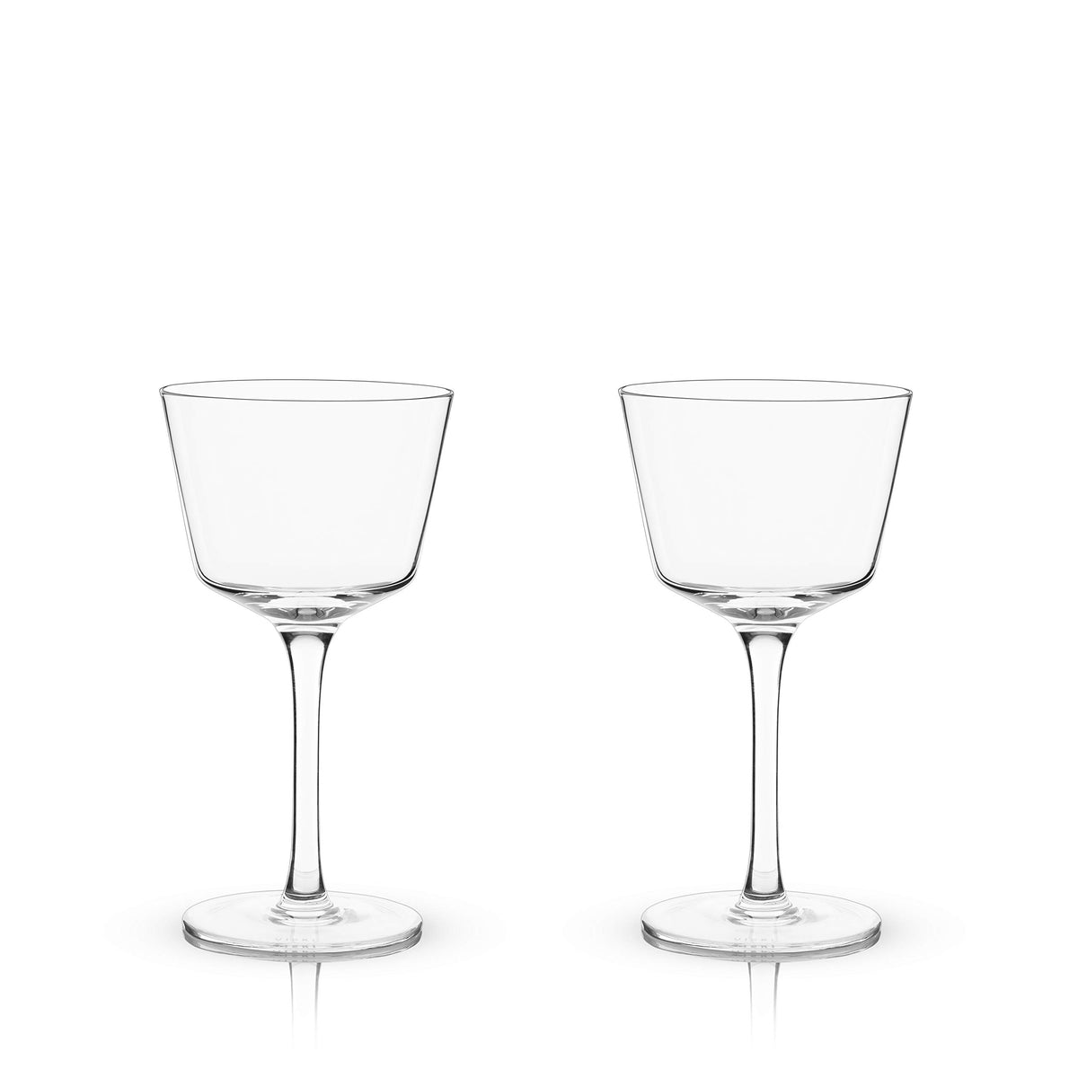 Stemmed Crystal Cocktail Glasses Set of 2 U92001