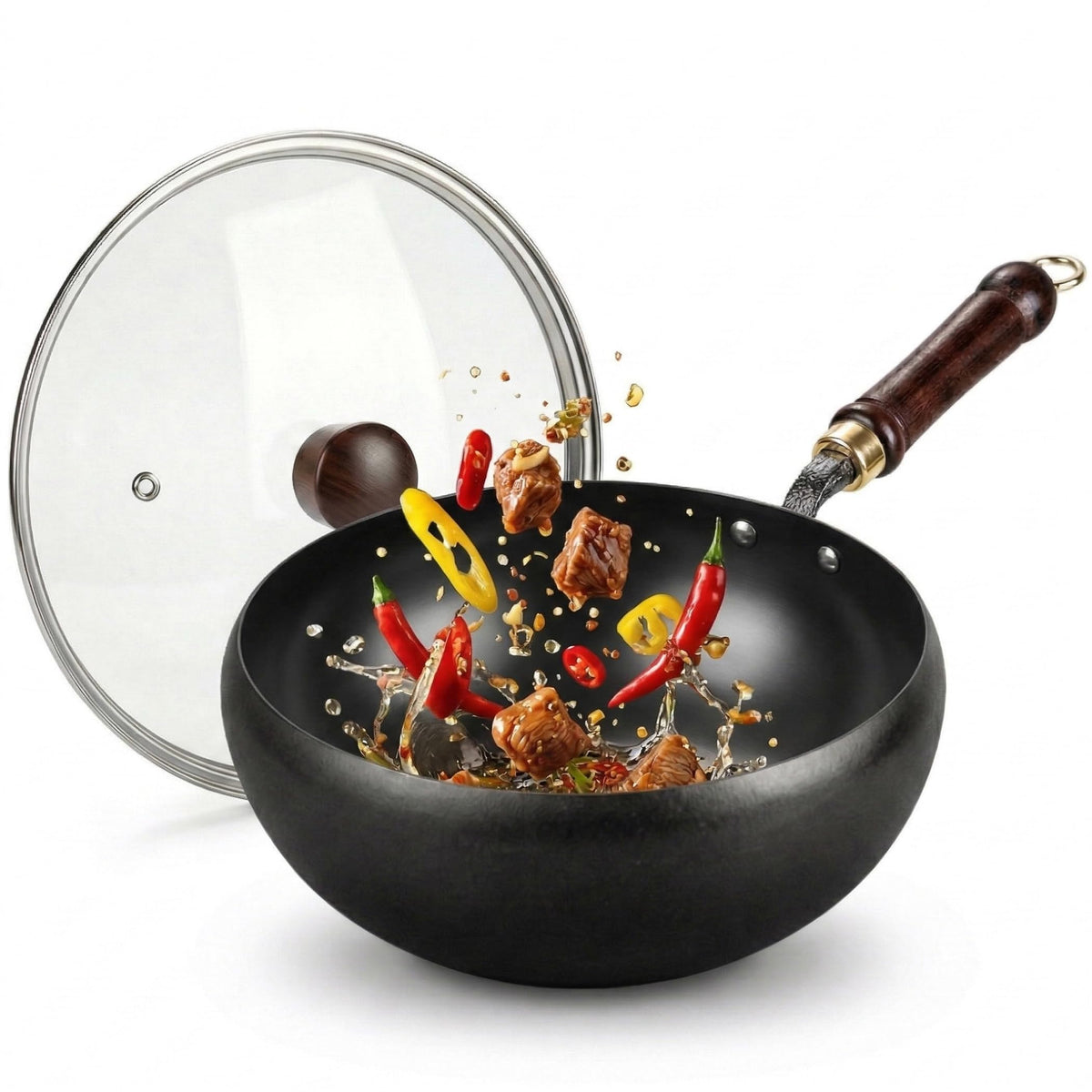 Cast Iron Skillet with Glass Lid N6742