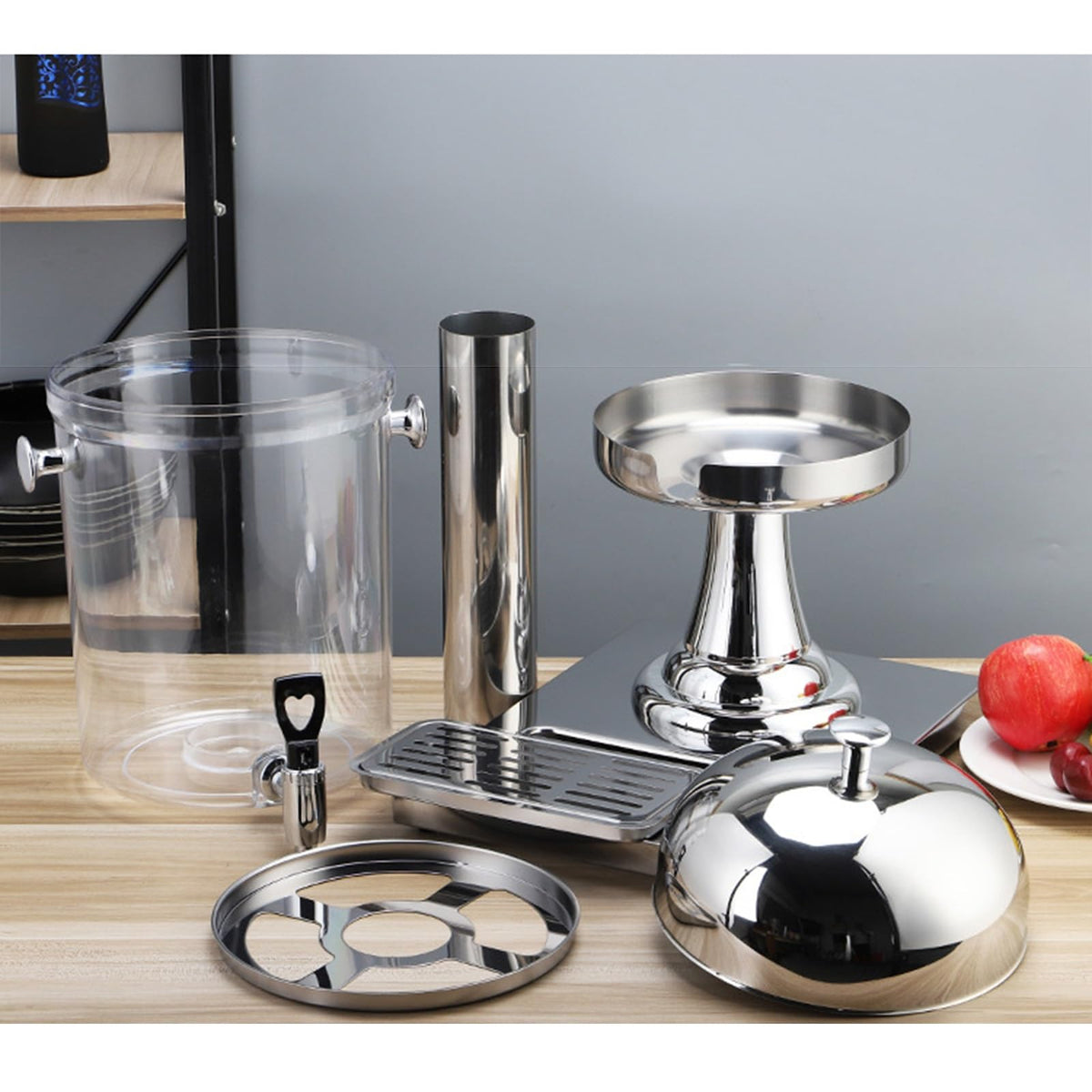 Stainless Steel Beverage Dispenser with Stand 24L N17953