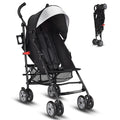 Lightweight Compact Foldable Stroller with Canopy and Cup Holder C94610