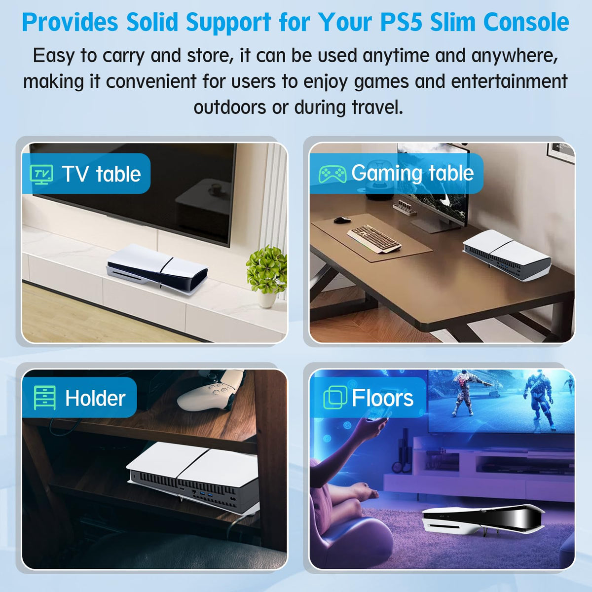 4Pcs Console Stand for PS5 Slim M801