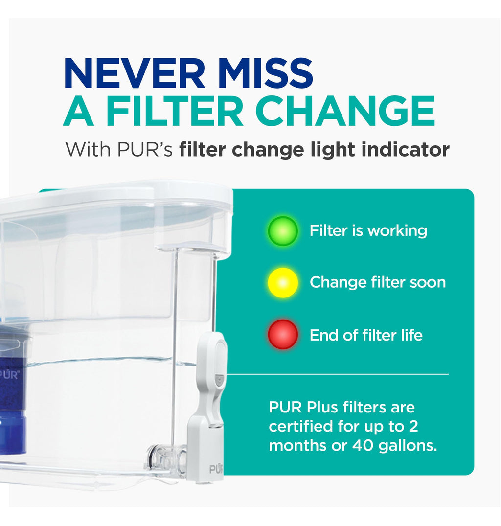 White Water Filter Dispenser with Filter G684