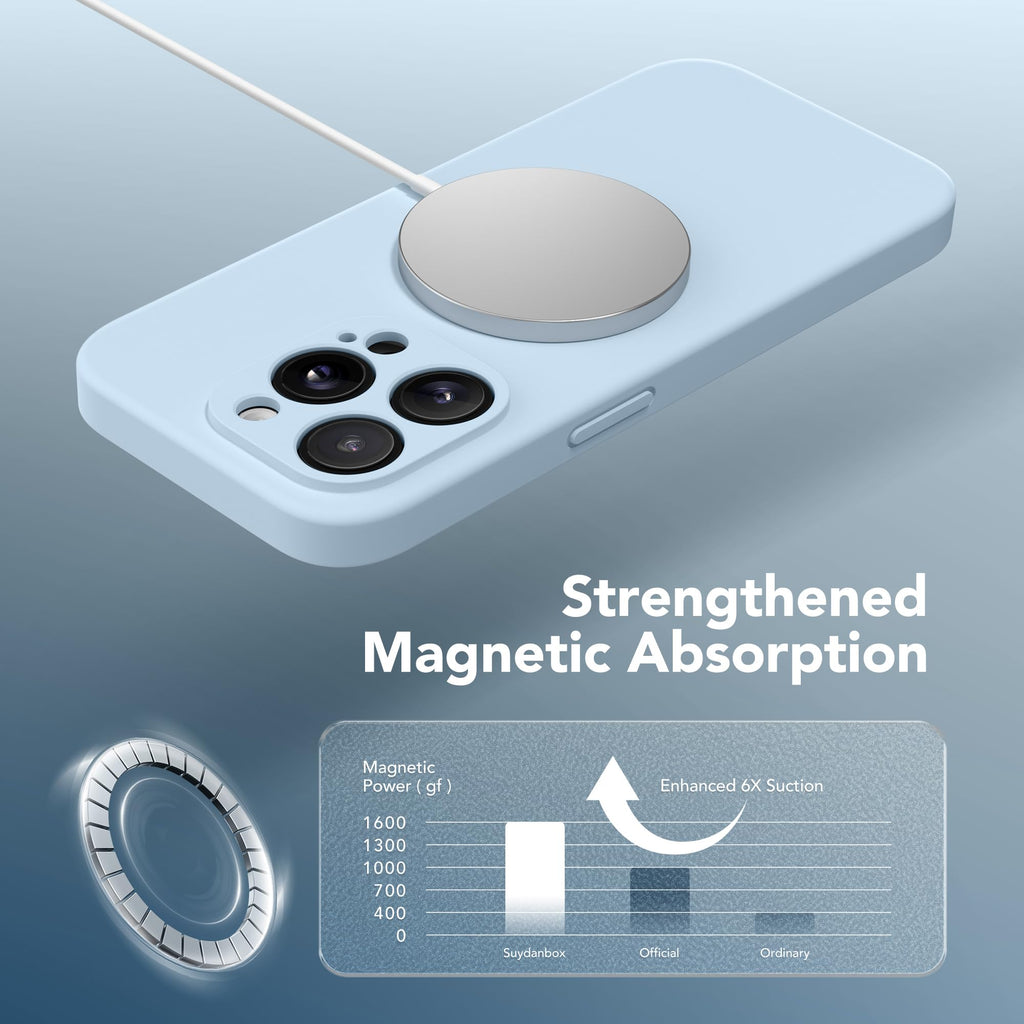 Light Blue Silicone iPhone 13 Pro Max Case N558297