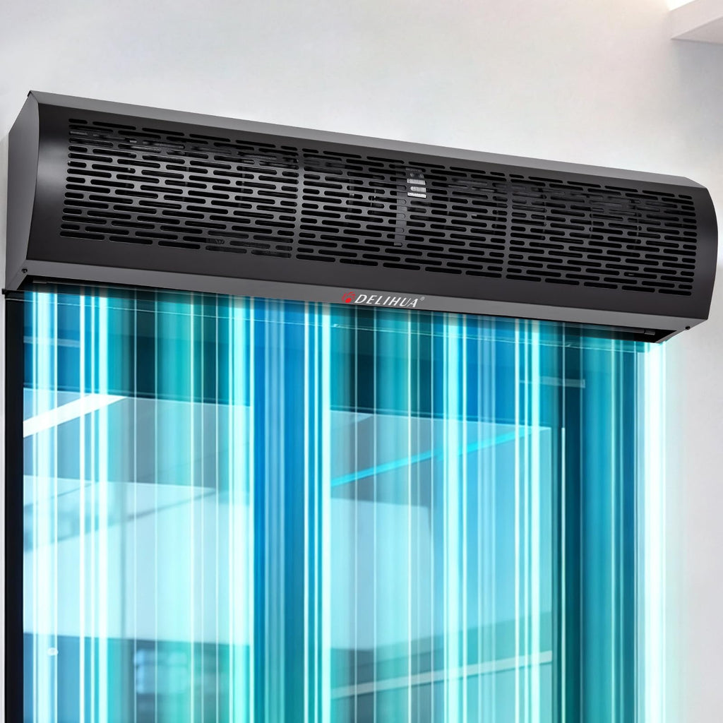 48 Inch Black Air Curtain Fan with Magnetic Door Switch Z62190