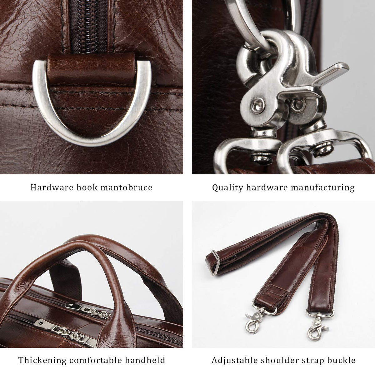 Leather 16'' Laptop Messenger Bag P578