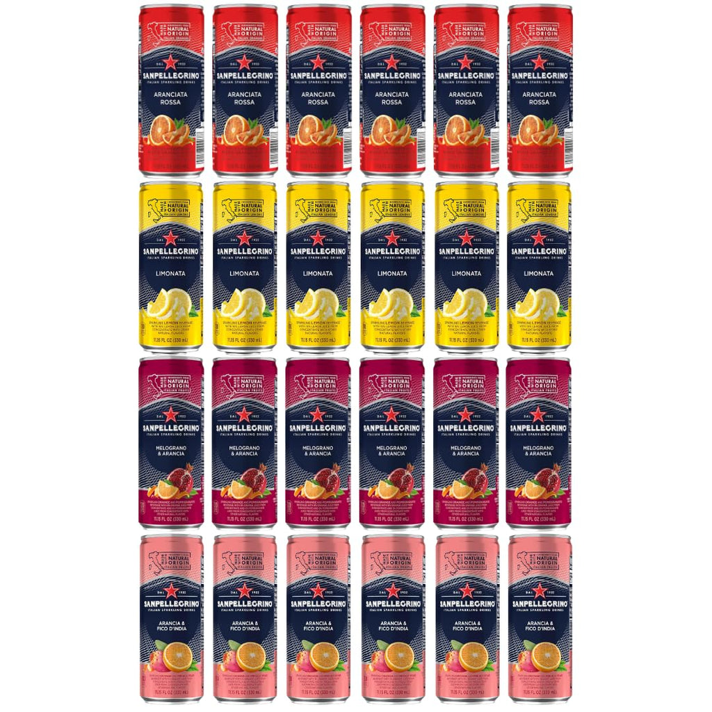 Sparkling Fruit Beverages Variety Pack, 11.15 fl oz Cans, 24 Pack D1276
