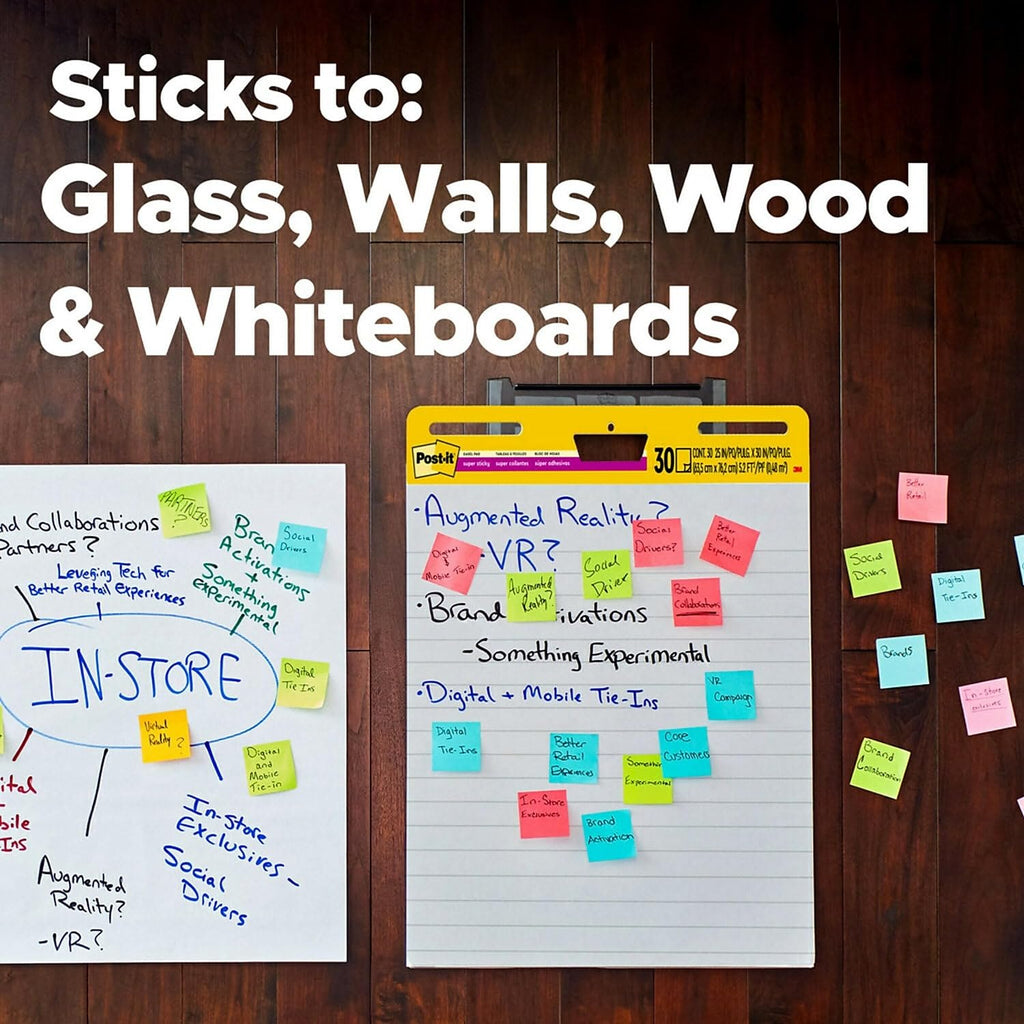 White Self-Stick Easel Pads, 25 x 30, 30 Sheets, 2/Pack Y29327