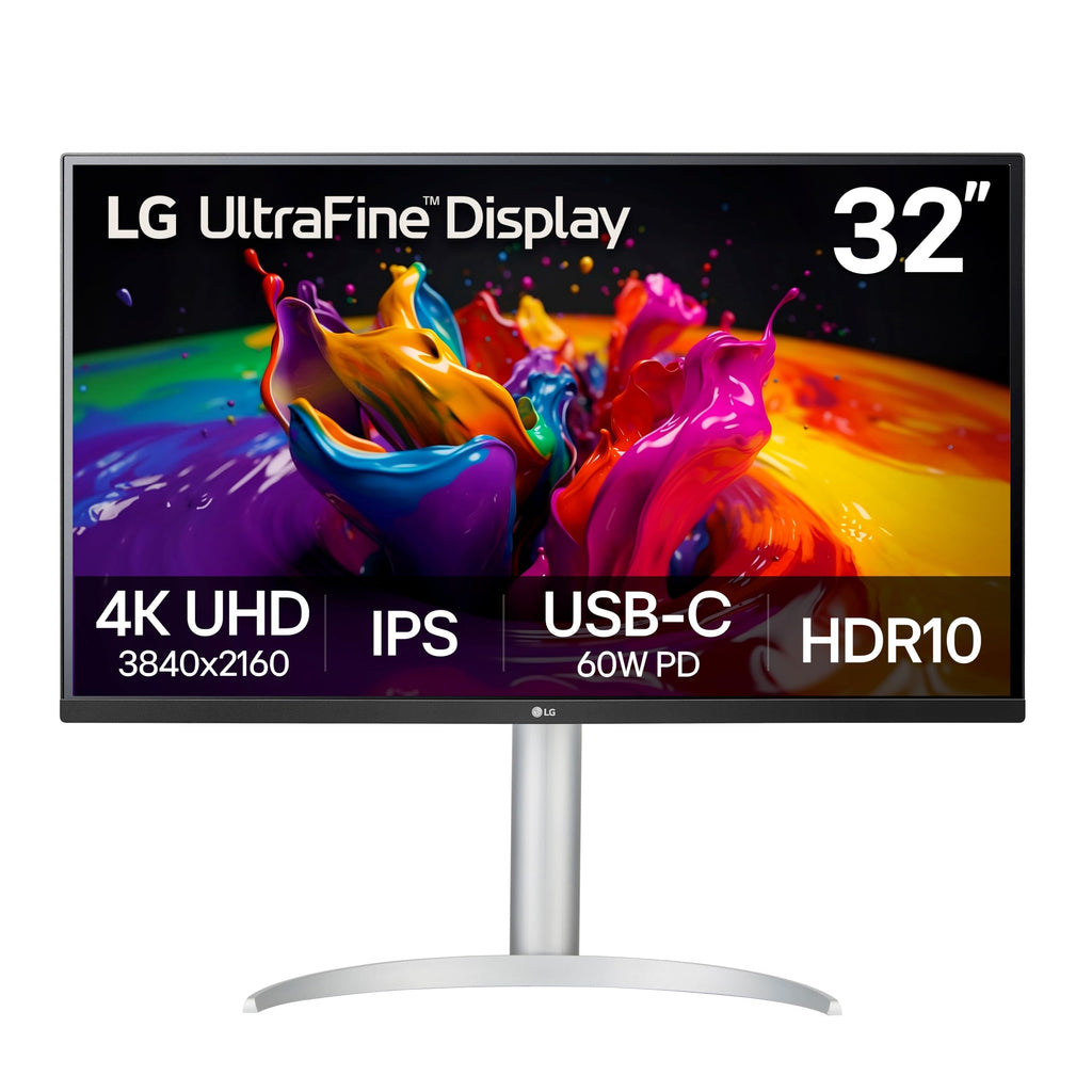 32-inch 4K UHD IPS Computer Monitor with Built-in Speaker, White U9170