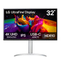 32-inch 4K UHD IPS Computer Monitor with Built-in Speaker, White U9170