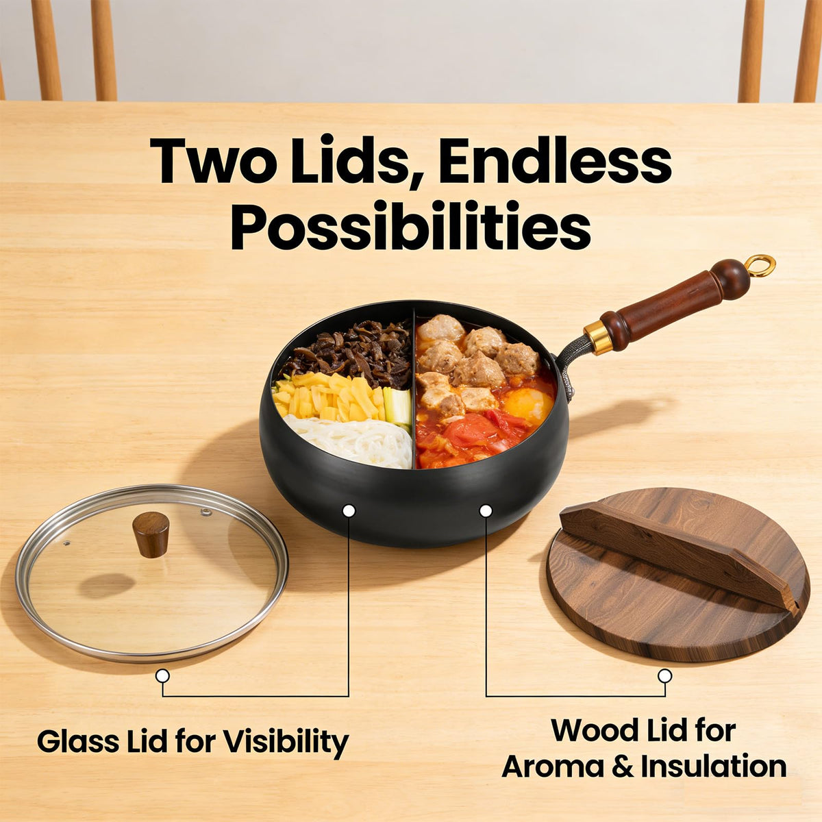 Cast Iron Skillet with Glass Lid N6742