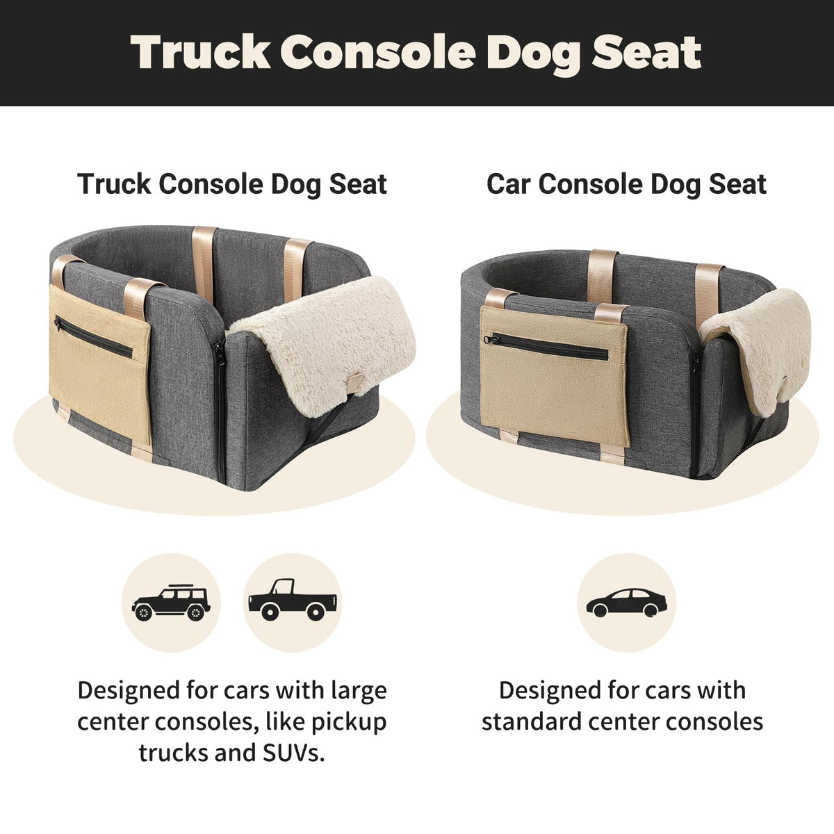 Center Console Dog Car Seat to 18lbs R216739