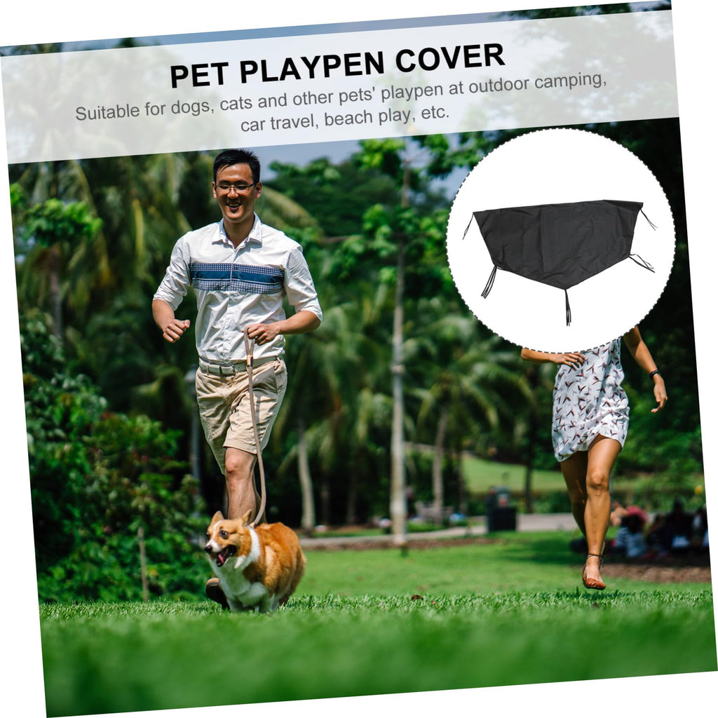 Waterproof Dog Playpen Roof Cover with Sun Shade 210D Oxford Cloth F242434