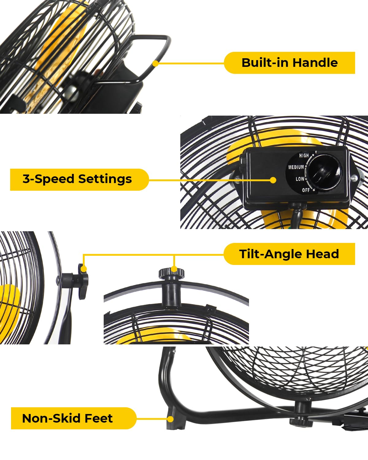 20 Inch 2-in-1 Floor Wall Mounted Fan X72434