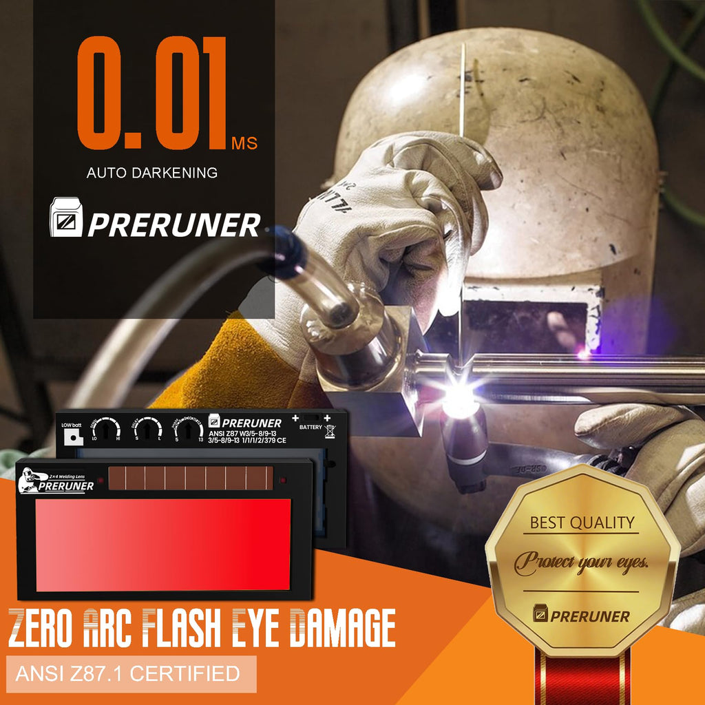 Red Shade 5-13 Auto Darkening Welding Lens 2x4-1/4 V322043