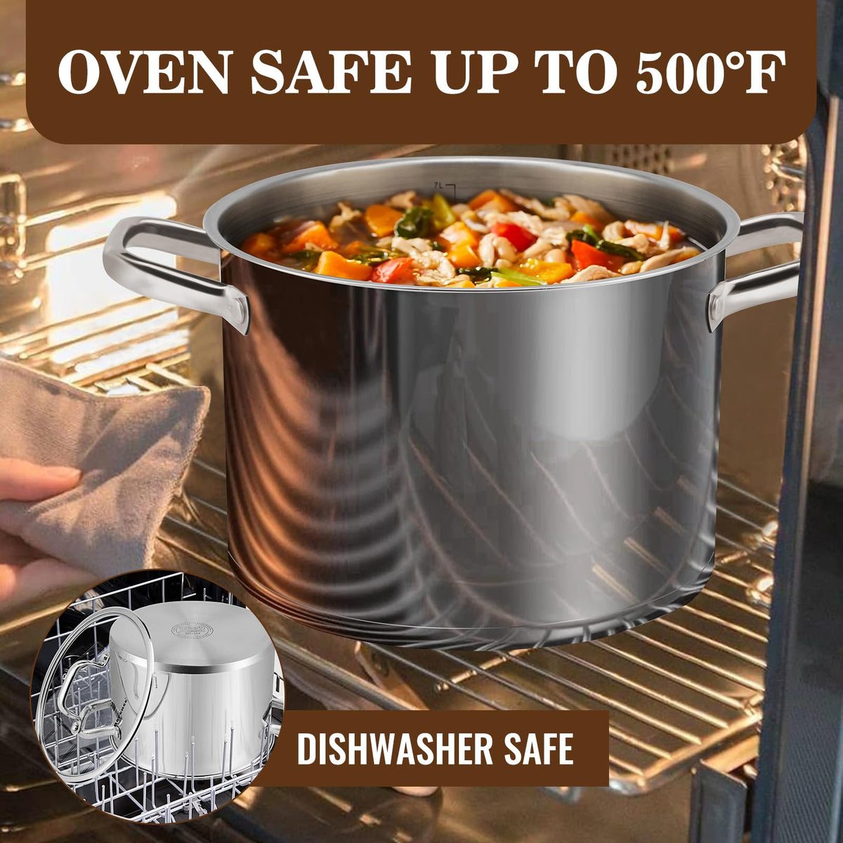 Stainless Steel 8-Quart Stock Pot X62078