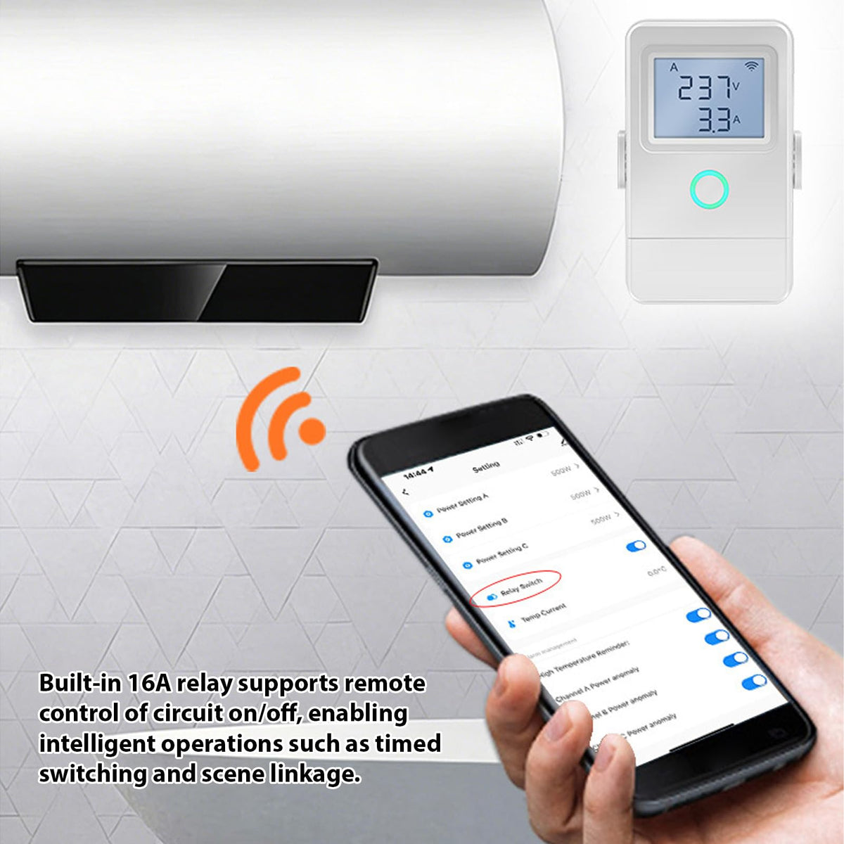Smart Energy Monitor with 16A Circuit Breaker L852