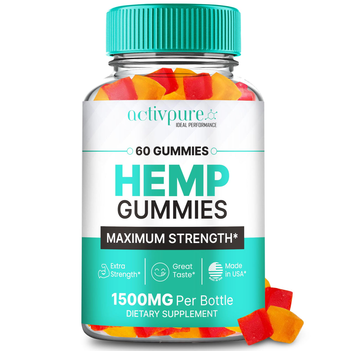Hemp Gummies 60 Gummies A75664