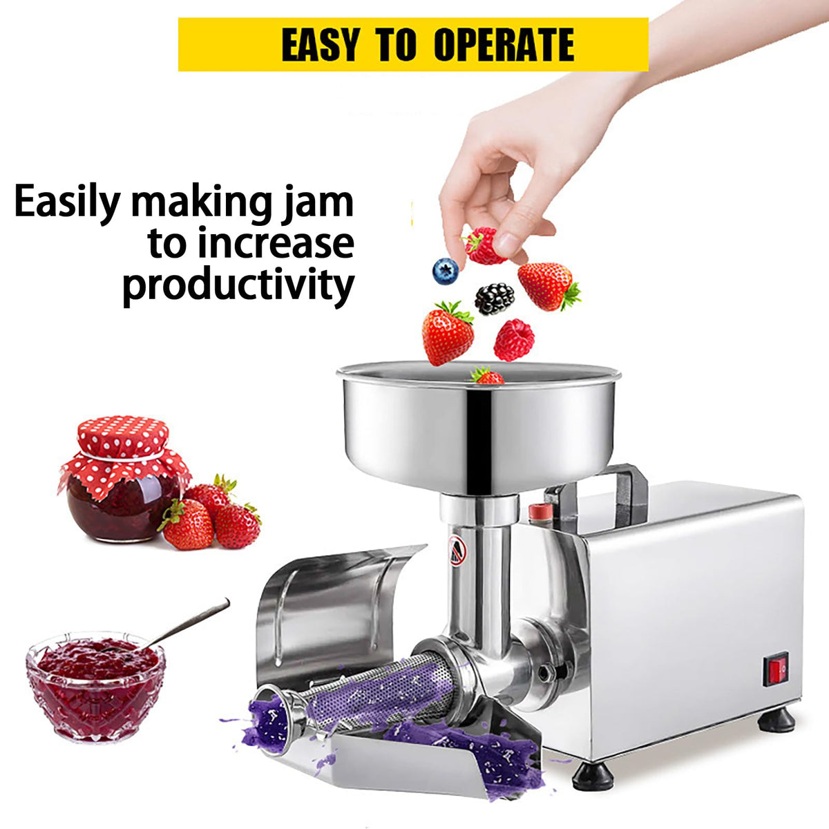450W Stainless Steel Electric Tomato Strainer Machine X67066