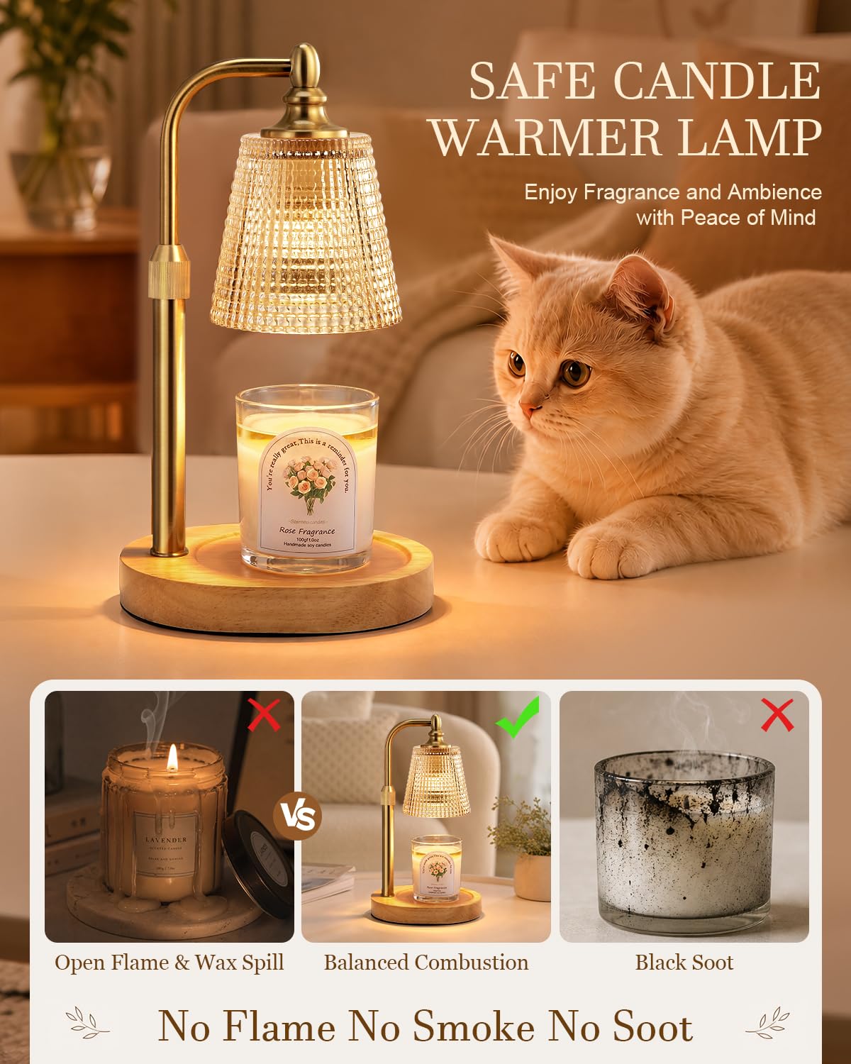 Candle Warmer Lamp with Timer Dimmer Q764