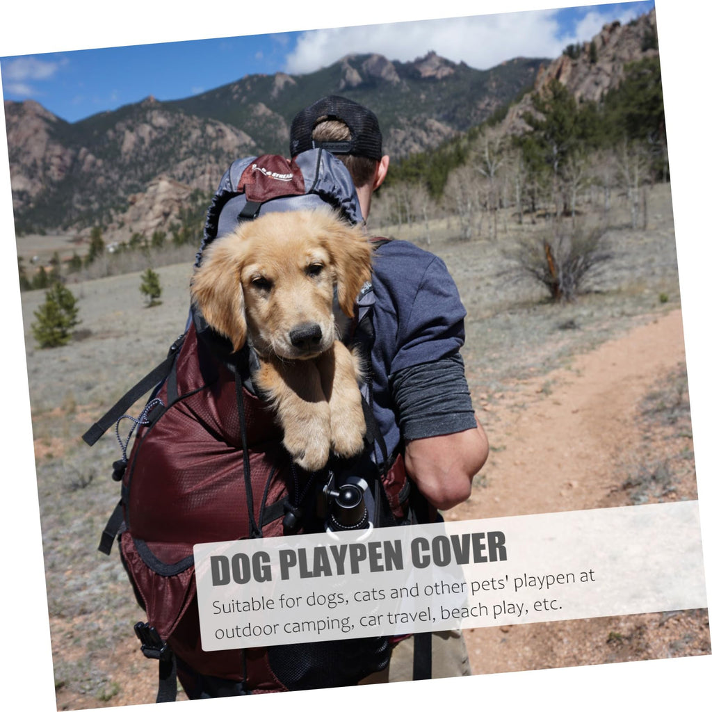 Waterproof Dog Playpen Roof Cover with Sun Shade 210D Oxford Cloth F242434