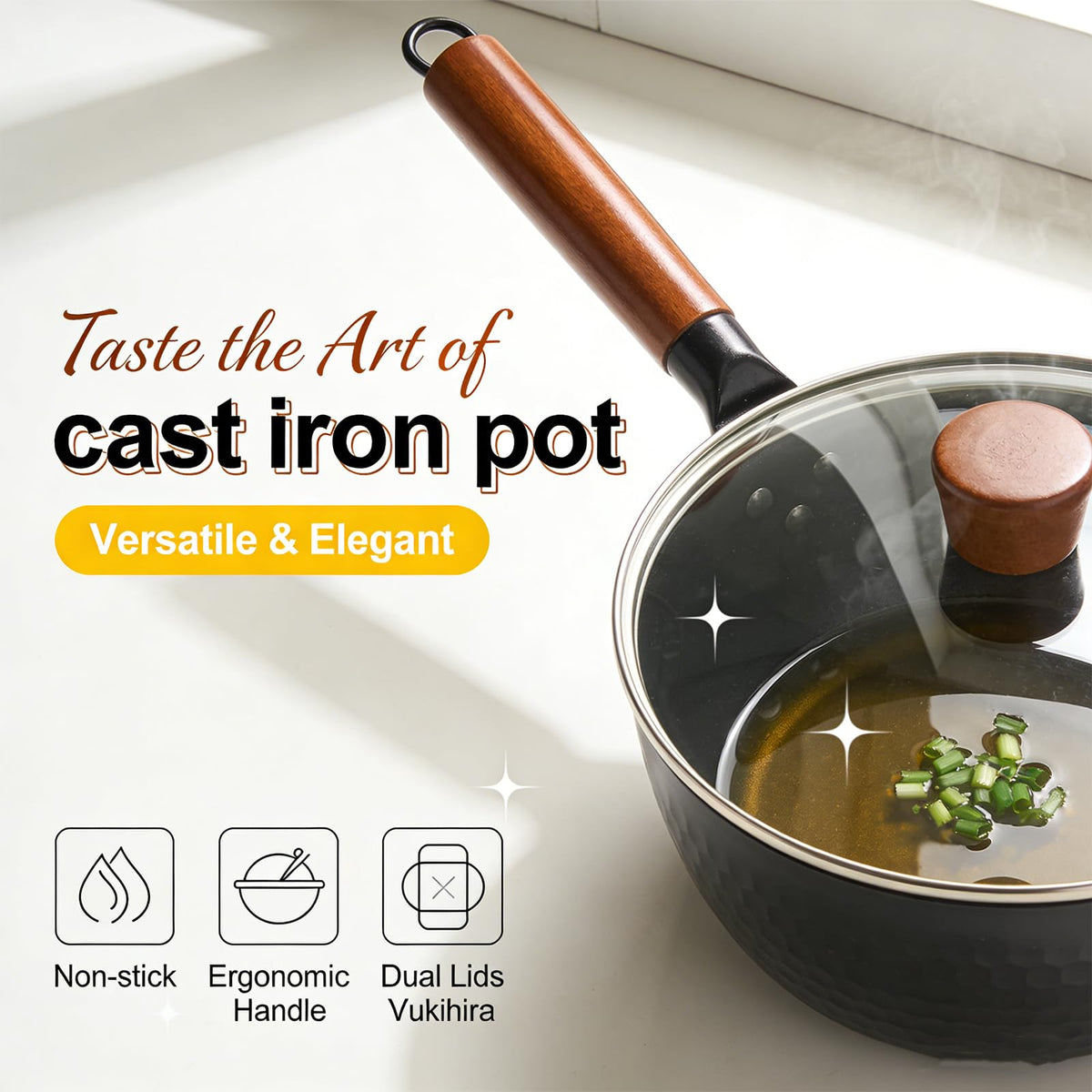 Cast Iron Skillet with Glass Lid N6742