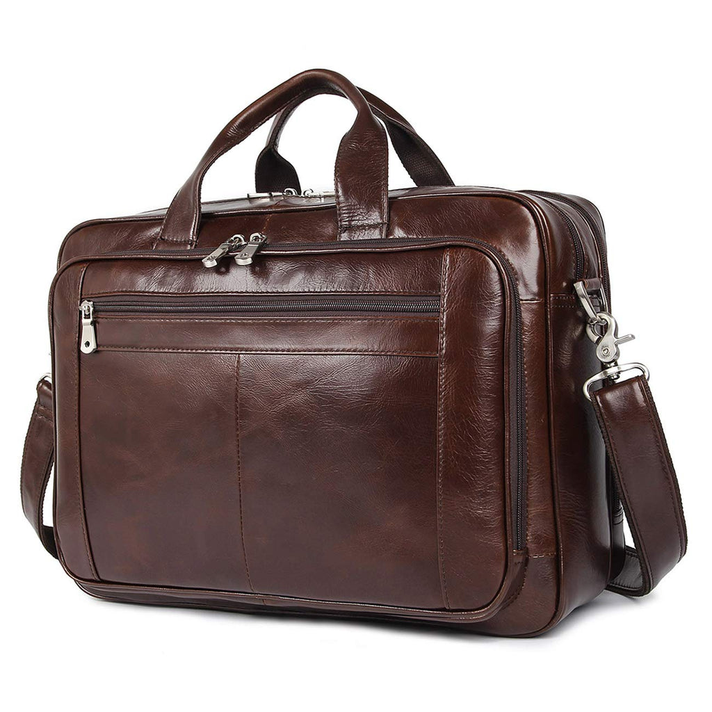 Leather 16'' Laptop Messenger Bag P578