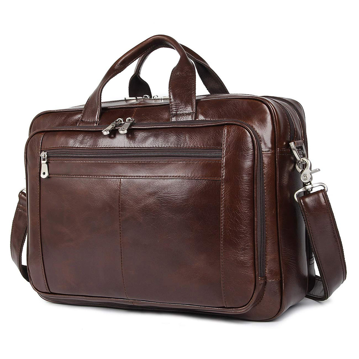 Leather 16'' Laptop Messenger Bag P578