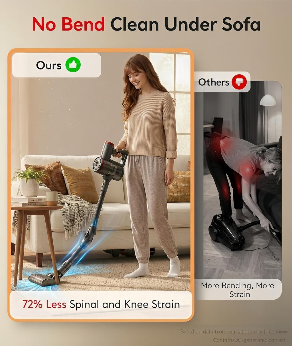 Cordless Vacuum Cleaner 40Kpa 45Min 6-in-1 O180625