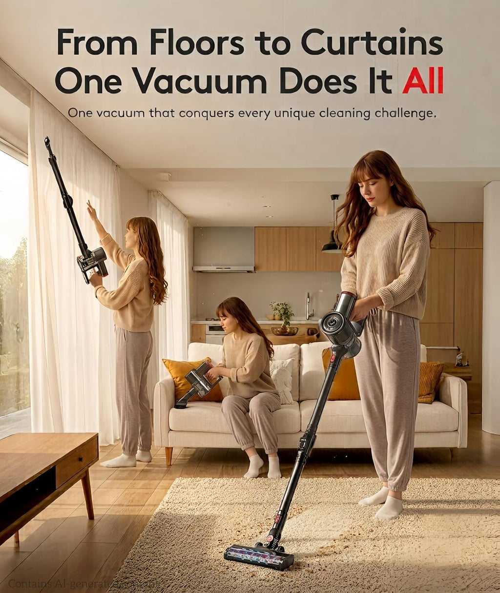 Cordless Vacuum Cleaner 40Kpa 45Min 6-in-1 O180625