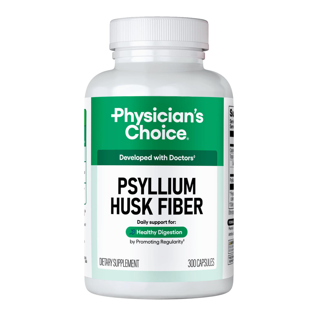Vegan Psyllium Husk Fiber 300 Capsules W31313
